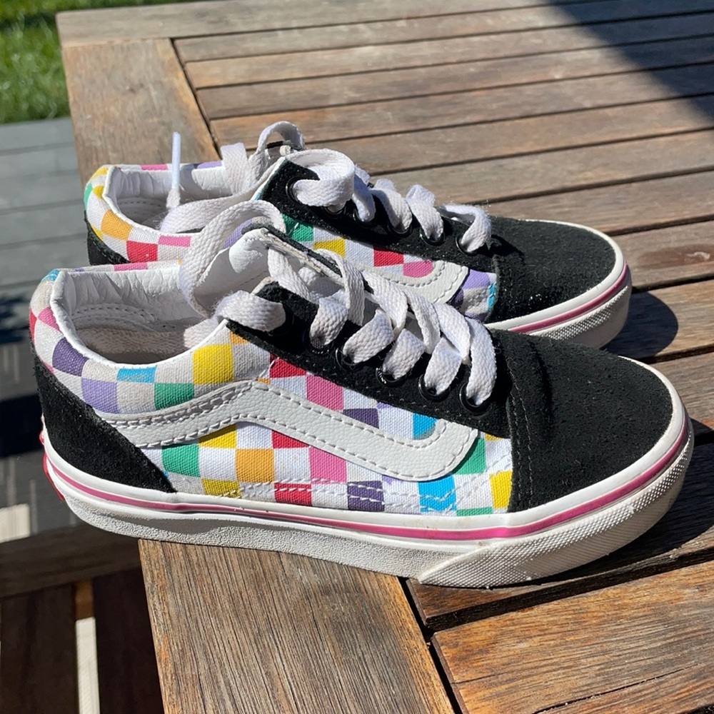KIDS CHECKERBOARD OLD SKOOL size 11.5